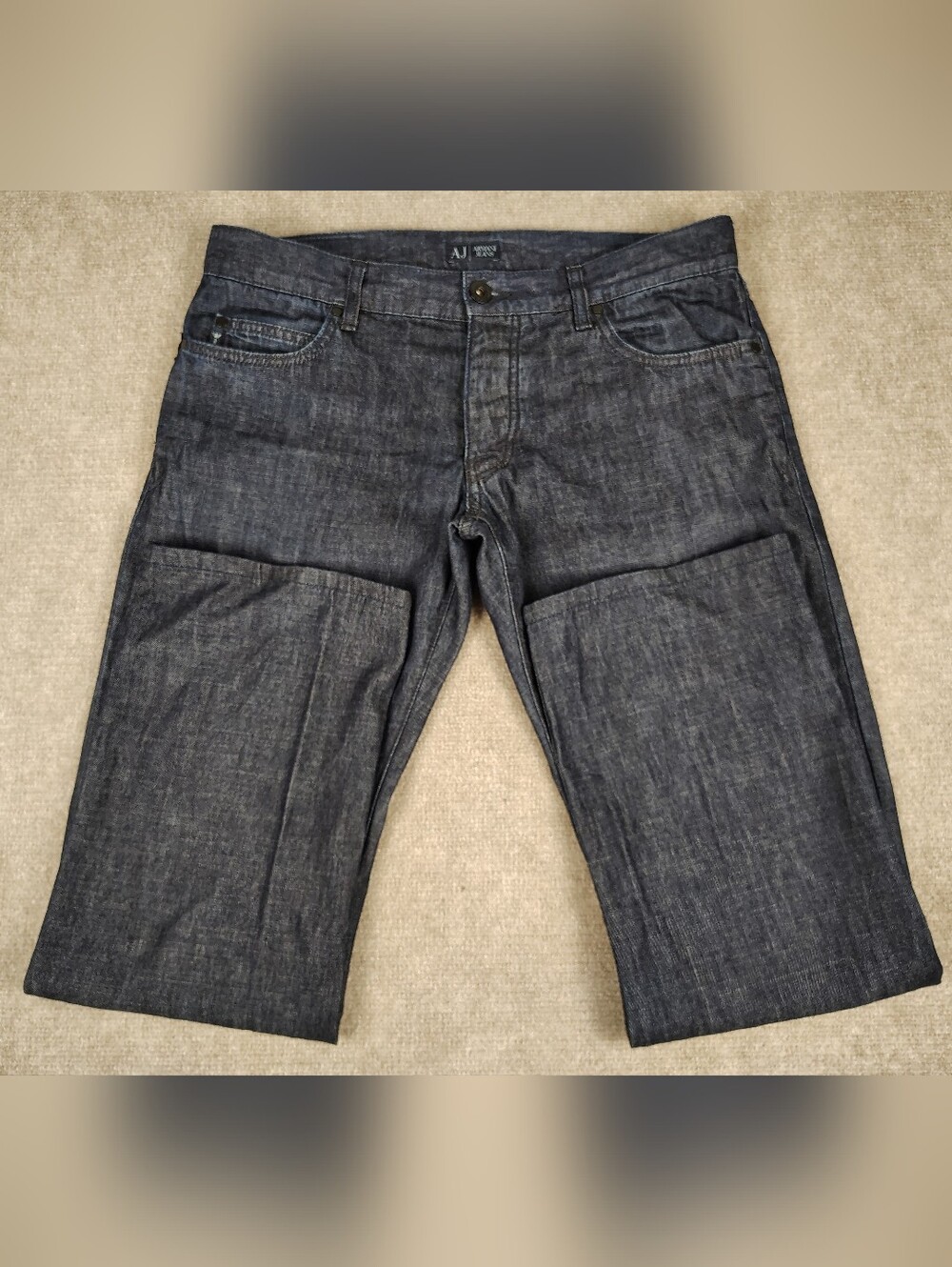 Men's Armani Jeans J25 Classic Wash Regular Fit Navy W34 Denim Jeans